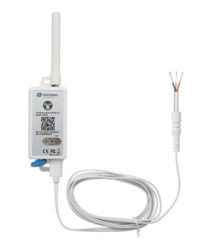 Dragino LHT65S-DC-EU868 LoRaWAN Temperatur- und Luftfeuchtigkeitssensor mit externer Antenne und potentialfreiem Eingang (Dry Contact)