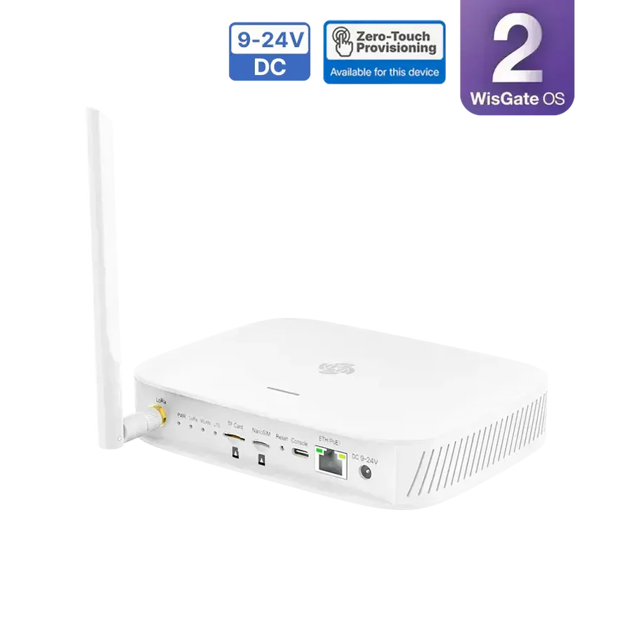 RAK7268CV2 WisGate Edge Lite 2 LoRaWAN-Gateway mit LTE und 9-24 V DC-Stromeingang