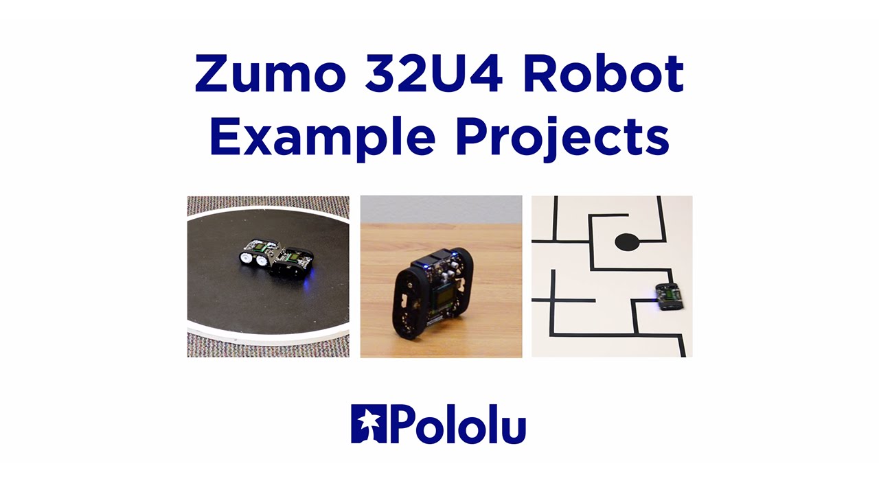Pololu Zumo 32U4 Robot Example Projects Video Thumbnail