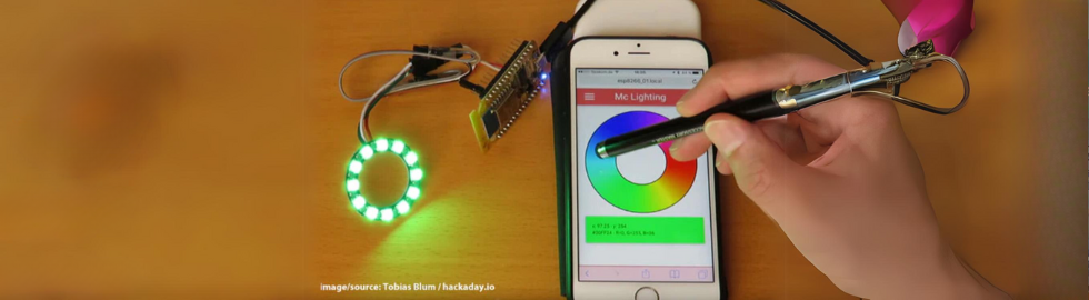 McLighting: NeoPixel-Kontrollsystem mit einem ESP8266