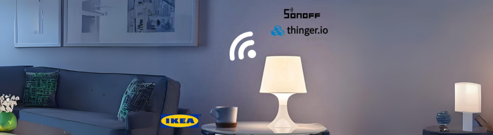 Smarte IoT-Lampe mit IKEA Lampan, Sonoff und Thinger.io