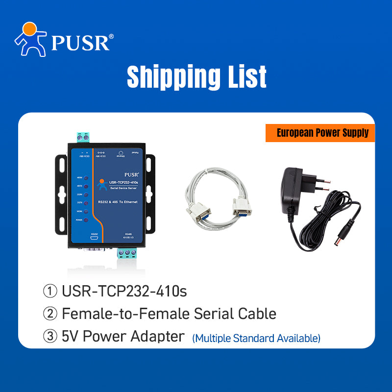 USR-TCP232-410s Industrieller RS232/RS485 zu Ethernet Konverter