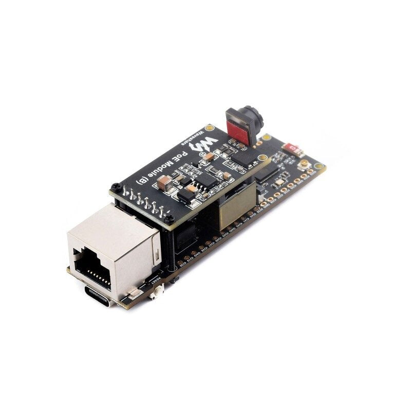 Waveshare ESP32-S3 ETH Development Board, Ethernet port, Wi-Fi & Bluetooth, OV2640 + PoE