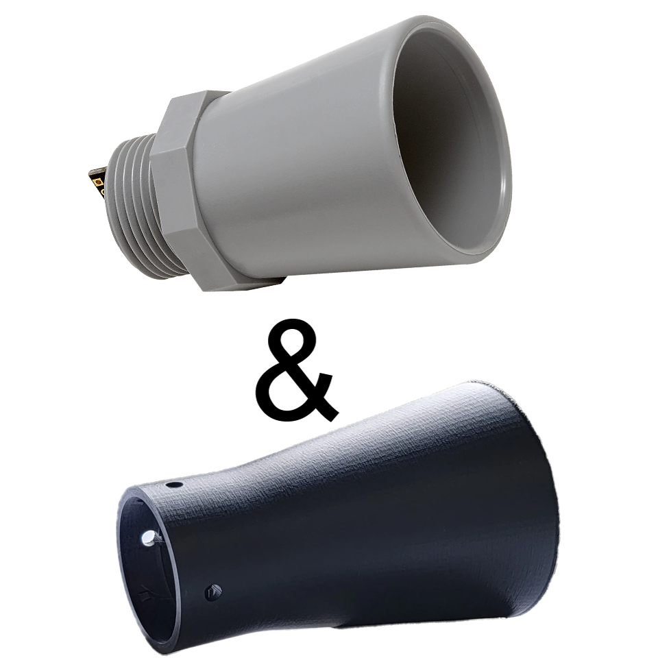 MaxBotix MB7574-A0A with extended horn + 3m cable