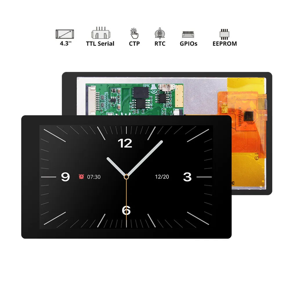 Nextion NX4880E043-011C 4,3" HMI-TFT-Display (EDGE Serie, IPS, Kapazitiver Touch)
