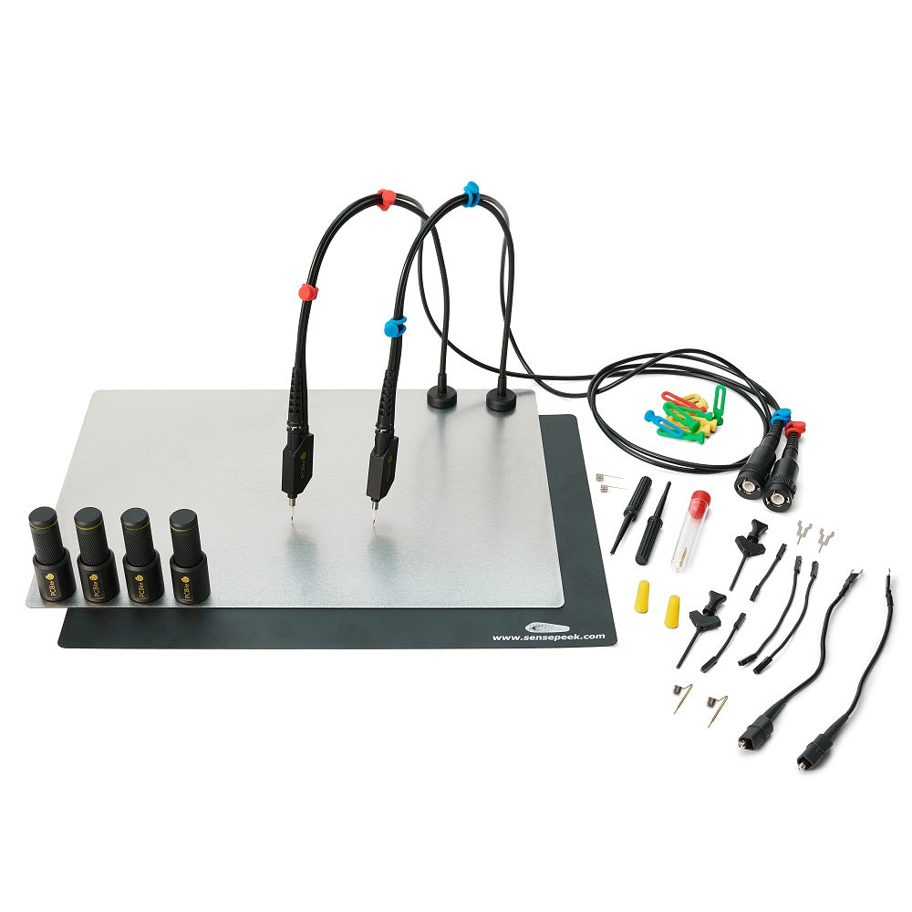 PCBite kit with 2x SQ200 200 MHz handsfree oscilloscope probes