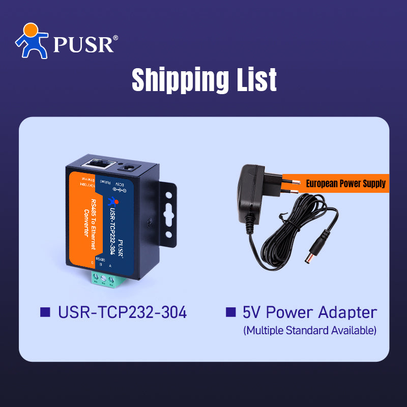 USR-TCP232-304 Industrieller RS485 zu Ethernet Konverter