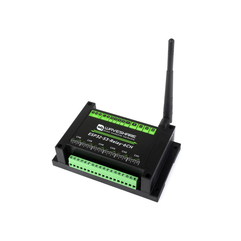 Waveshare Industrielles 6-Kanal-ESP32-S3-WiFi-Relaismodul