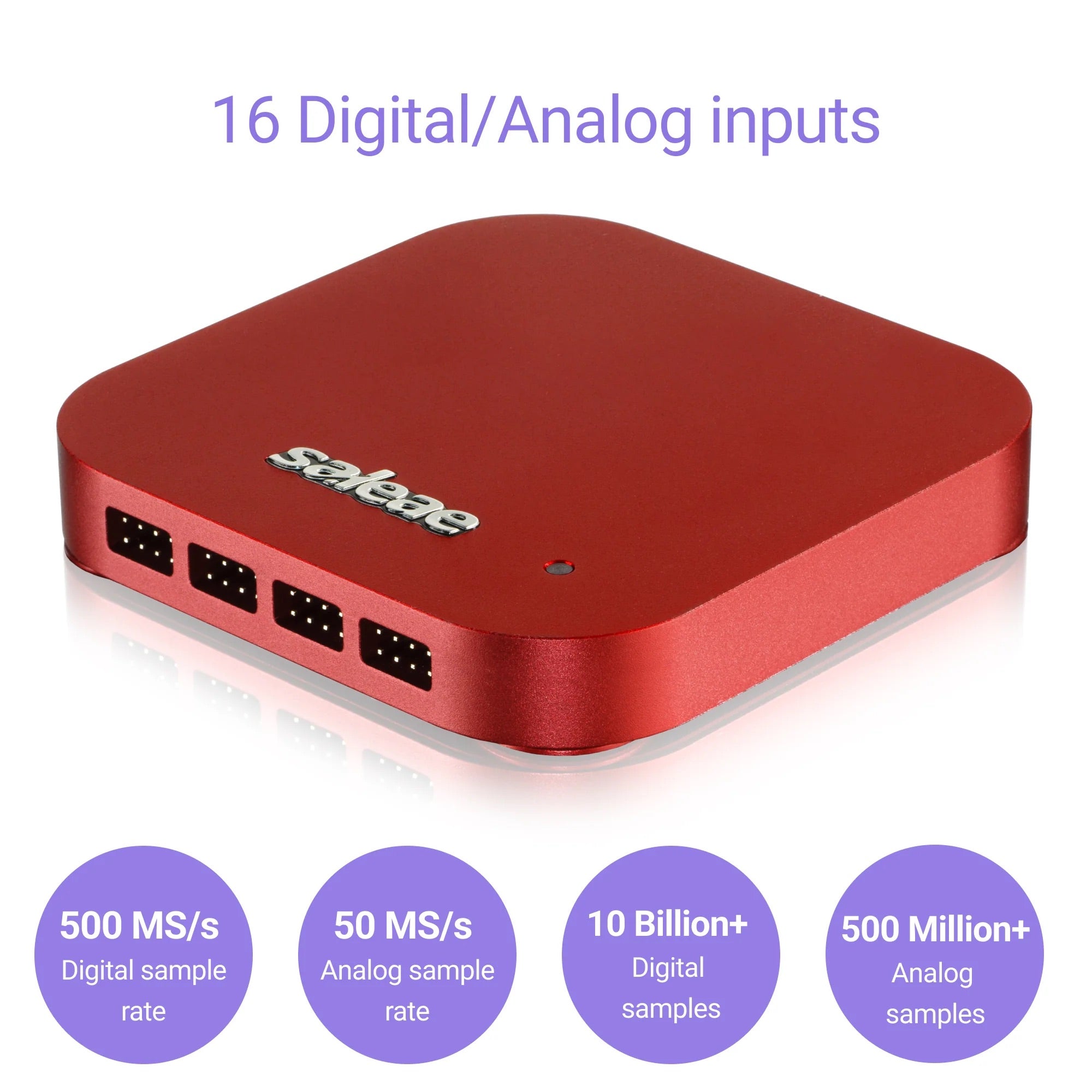 Saleae Logic Pro 16 - USB Logic Analyzer - Red