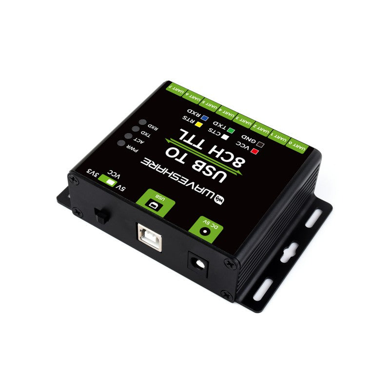 Waveshare Industrial USB to 8-Channel TTL Converter, USB to UART
