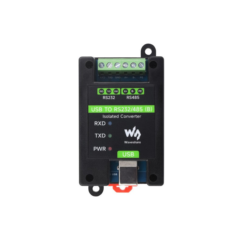 USB to RS232/RS485 converter wall &amp; DIN rail mounting