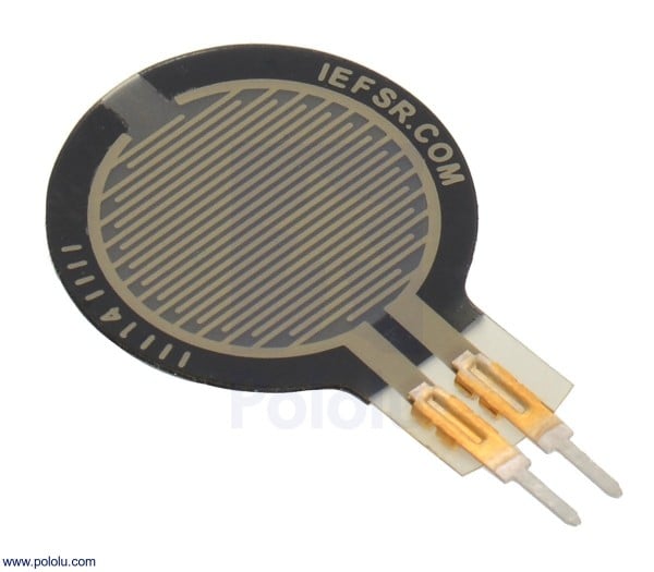 Force-Sensing Resistor: 1.5cm-Diameter Circle, Short Tail FSR 402 Shor